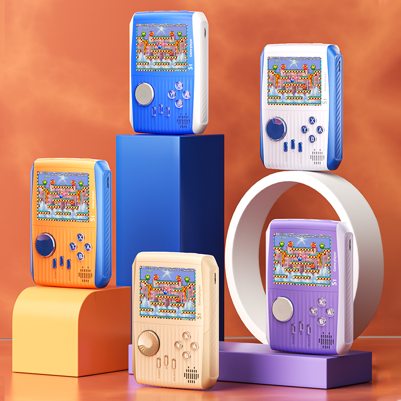 Handheld game machine 600 game children's educational toys classic nostalgic handheld double mini portable game machine