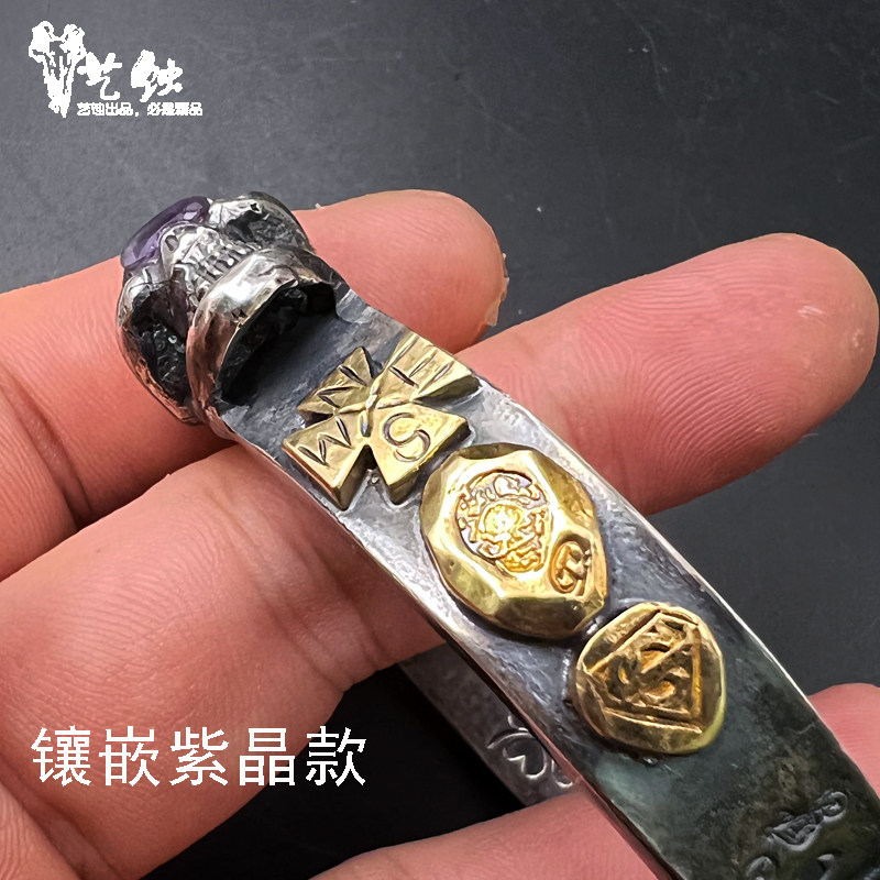 艺蚀 "Mountain cloud" tea, bracelet, retro crystal, silver 925 sample