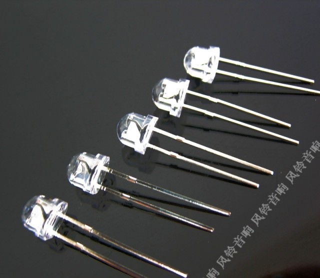 LED LED light white hair blue light white hair red light 5mm straw hat lamp bead