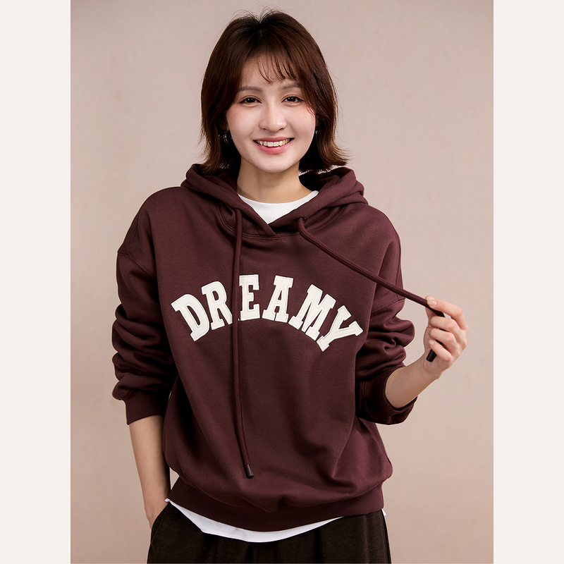 Ice Point Price, Fluffy Feel, Rich Velvet Texture, Drawstring Hooded Fleece Sweatshirt for Women, 2026 Autumn and Winter New Product√