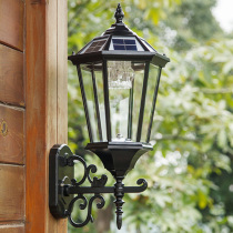 Solar Eurostyle Outdoor Wall Lamp Villa Courtyard Garden Outdoor Wall Balcony Waterproof Patio Gate External Wall Lamp