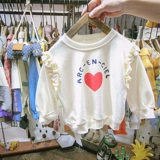 Осенняя толстовка, лонгслив для девочек, коллекция 2021, в корейском стиле, в западном стиле