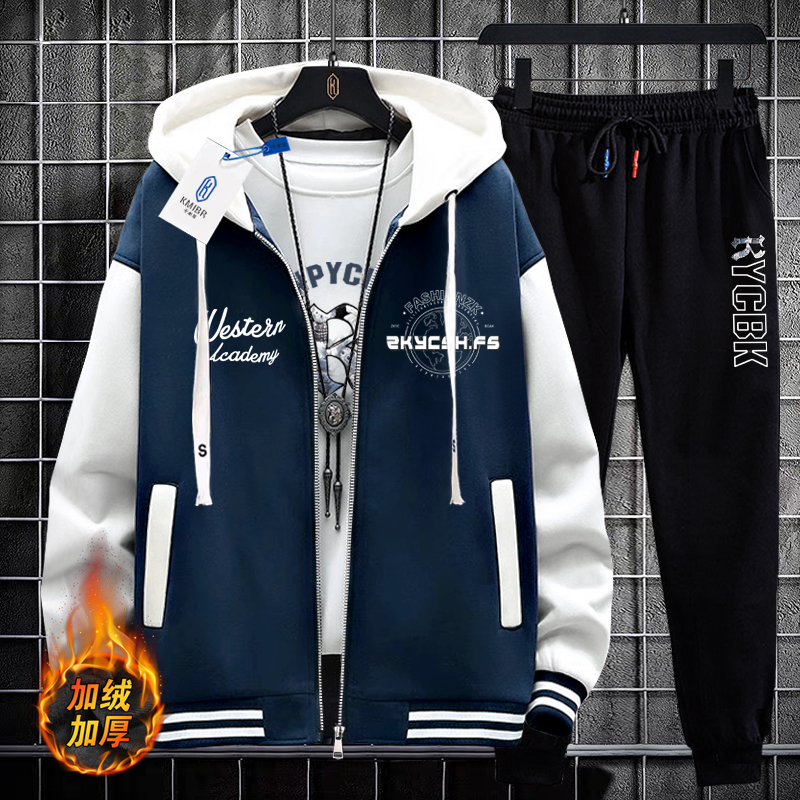 Hong Kong Style Trendy Sweatshirt Jacket for Men and Women, Autumn and Winter 2025 New American Style Loose Hooded Zip-Up Cardigan for Students