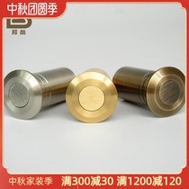 (Italian Bangshang) Pure copper dust cover light and dark bolt device anti-sand flat hole device green bronze gold and silver