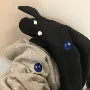 Mùa thu đông 2018 phiên bản Hàn Quốc mới của phong cách bf Harajuku thêu cổ áo sinh viên POLO cộng với áo len nhung dày nam nữ áo nữ đẹp