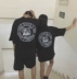 Mùa hè mới sinh viên Hàn Quốc trong thời trang hipster chữ gothic cô gái xinh đẹp in áo thun ngắn tay những người yêu thích s áo thun tay lỡ Áo phông