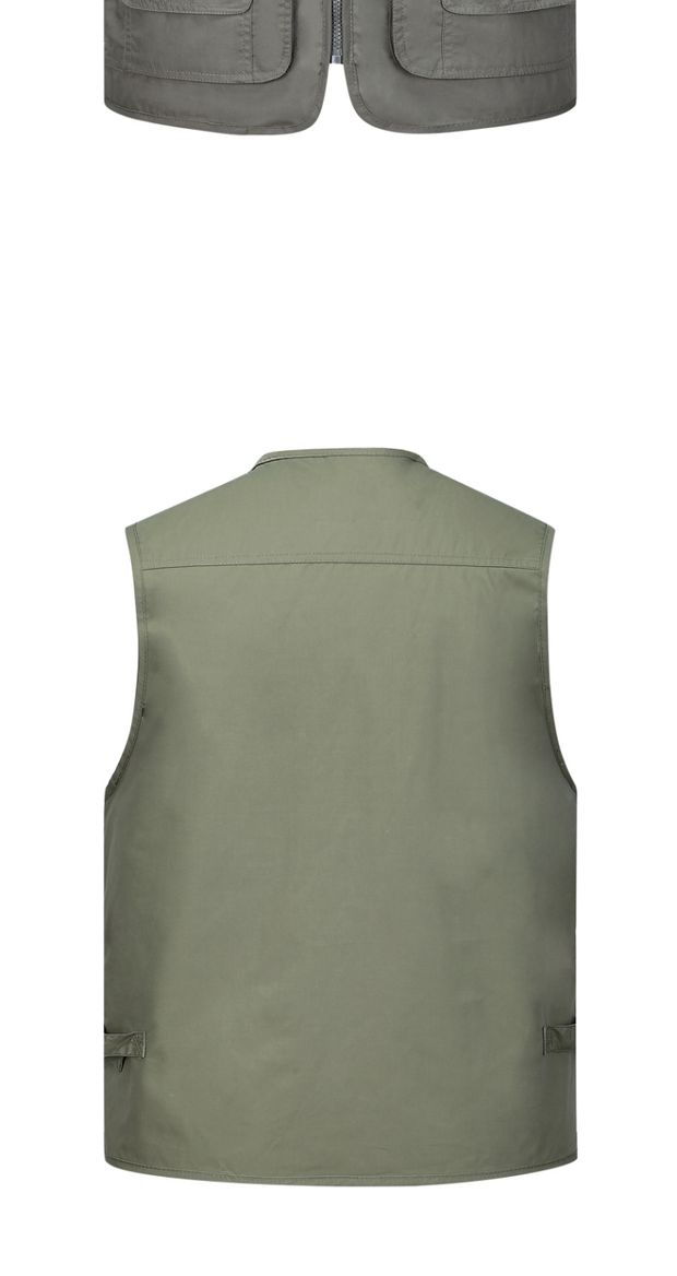 Mùa xuân và mùa thu Áo vest nam trung niên phần mỏng cotton mùa hè kích thước lớn vest nam trung niên áo vest nam tuổi 50