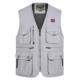 Ngoài trời chụp ảnh giải trí vest vải cotton trung niên phóng viên vest vai câu cá nhiều túi kích thước lớn vest lỏng áo khoác ghi lê nam