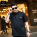 Áo thun nam size lớn cho nam cộng với phân bón để tăng ngắn tay áo thun nam chất béo nam xu hướng ngắn tay mùa hè nam xu hướng - Polo áo thun polo nam Polo