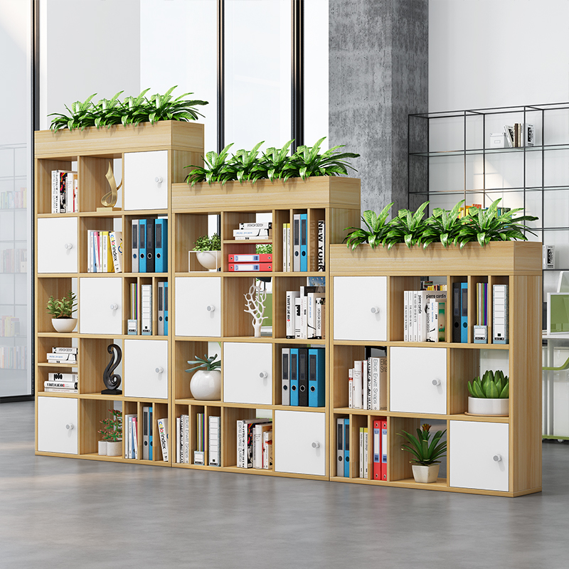 Custom Office Partition Combination Cabinet Short Cabinet Bookcase Filing Cabinet Grid Cabinet With Lock High And Low Cabinet