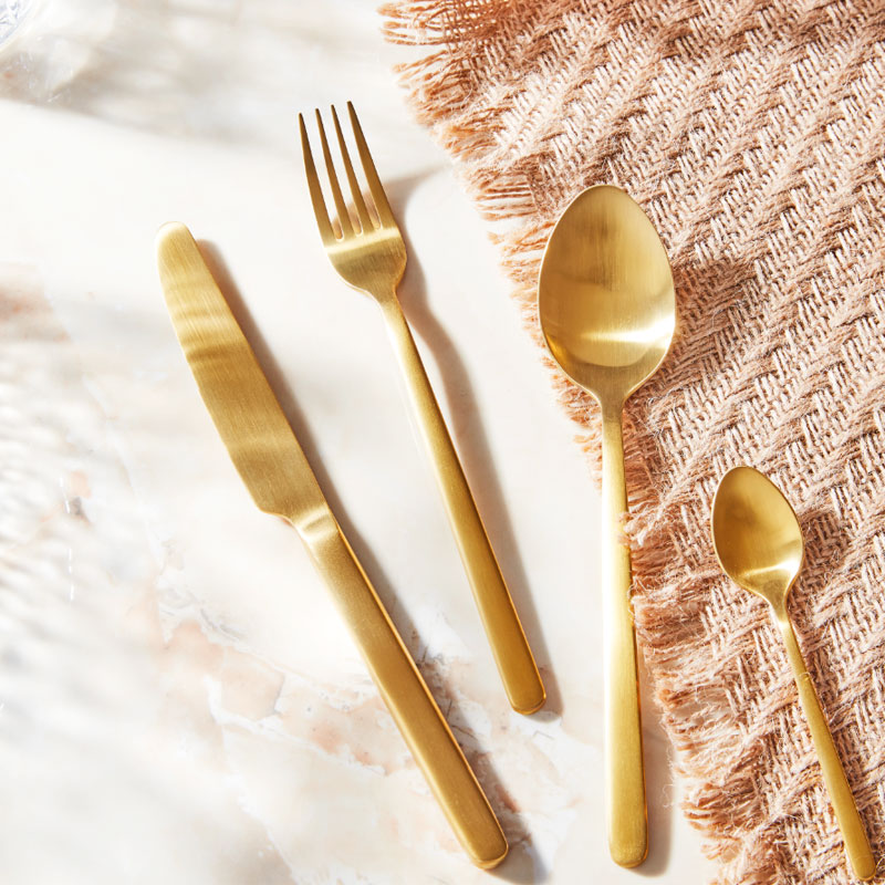 Jinshi stainless steel Western food tableware knife and fork steak knife fork spoon three piece set home European style two-piece set ins wind