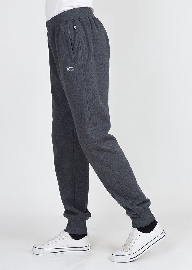 Mùa thu và mùa đông nam béo cộng với nhung dày lỏng mồ hôi nam cotton cộng với phân bón XL kín miệng quần tây nam giản dị quần áo thể thao nam big size akyoo