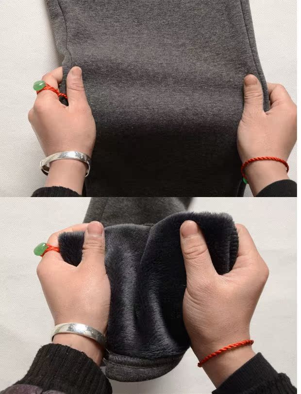 Mùa thu và mùa đông nam quần bó sát bằng vải cotton giản dị cộng với phân bón XL nam cộng với quần nhung dày quần nam quần jogger nam