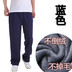 Mùa thu và mùa đông nam quần bó sát bằng vải cotton giản dị cộng với phân bón XL nam cộng với quần nhung dày quần nam quần jogger nam Quần Jogger