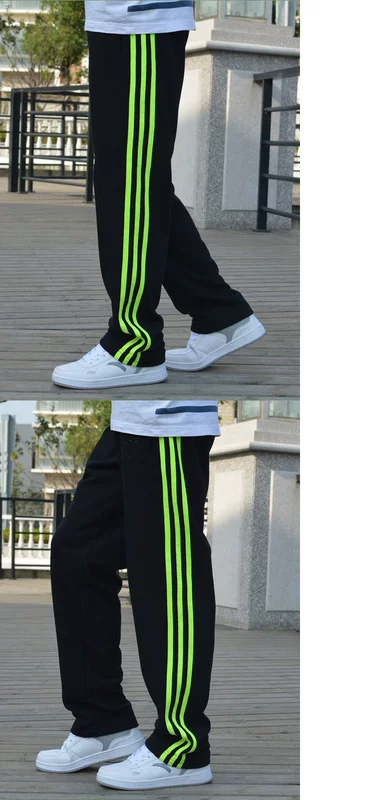Cộng thêm phân bón để tăng quần âu Quần thể thao nam size rộng rộng quần dài hip hop quần béo quần lót nam thun lạnh