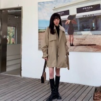 MAJE DVAWN small sub overcome with female mid-length 2021 Winter new thickened down cotton jacket jacket