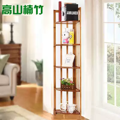 Corner cabinet Corner corner cabinet shelf Living room Bedroom Mini triangle cabinet Floor-to-ceiling bookcase side storage cabinet