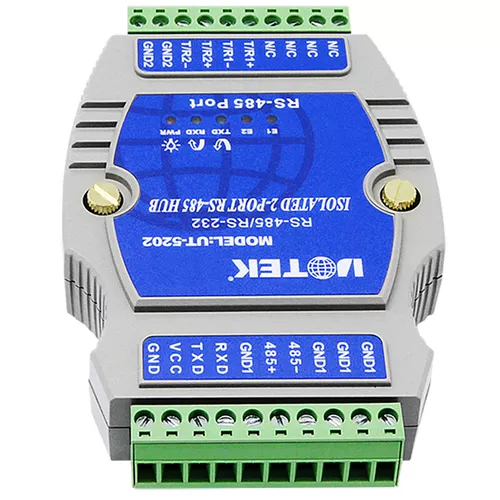 Yutai 485 Episodes 2 Оптические изоляции Промышленная промышленная класса с 1 по 2 дороги RS485 Allocation UT-5202 Общий модуль связи общего устройства на все пути 485 езды на две дороги 485 Семинары по сигналам