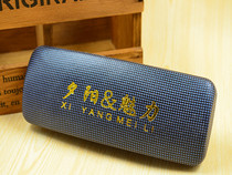 New fashion anti-radiation glasses case flat mirror simple portable mirror case presbyopia glasses case