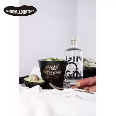 ins original cold air gilded mug matte ceramic coffee cup teacup water cup Milk Cup large capacity