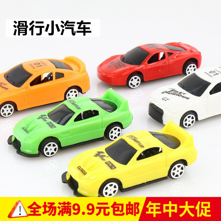 Creative Cute Q Version Sliding Mini Ground Stall Toy Children Gift Small Car Model Factory Festival Gift Back