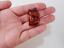 Red Powder Box Return to Europe Baltics Old Amber Brooch Western Antique Amber Jewelery Jewellery