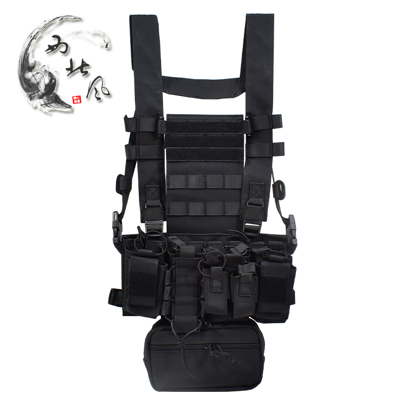 Mk3 Tactical Vest with Bullet Holder, Lightweight Belly Vest, Tactical Vest Accessory Bag, Detachable 4-in-1 Mk3 Tactical Vest with Bullet Holder, Lightweight Belly Vest, Tactical Vest Accessory Bag, Detachable 4-in-1