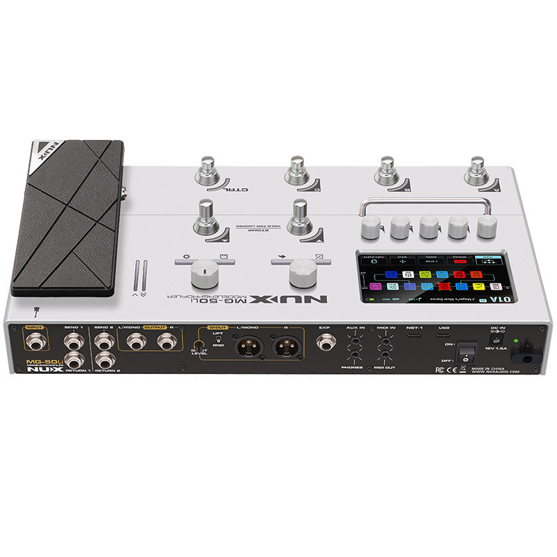 Fried Dumpling Instrument Nux Electric Guitar Multi-Effects Processor Bass Electric Box Guitar Built-In Sound Card Mg-50Li