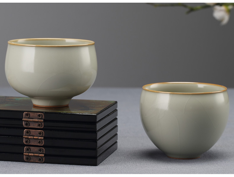 Jingdezhen kung fu tea set limit your up open cups can raise the master cup checking ceramic cup sample tea cup