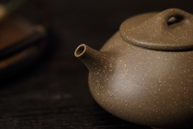 Liu Chengguo HaiRong 】 【 all hand it classic undressed ore JingZhou period of mud stone gourd ladle pot teapot