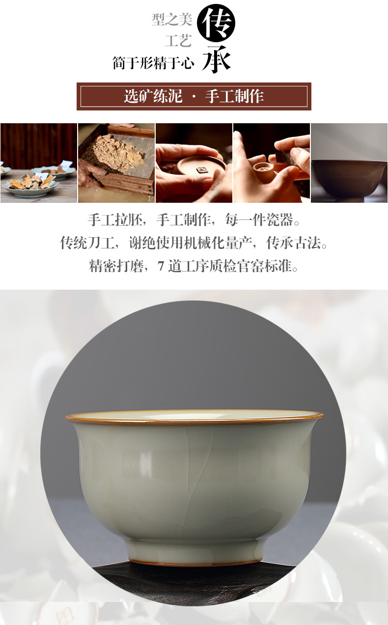 Jingdezhen ceramic cups manually measured your up sample tea cup slicing can raise the master cup from the single CPU