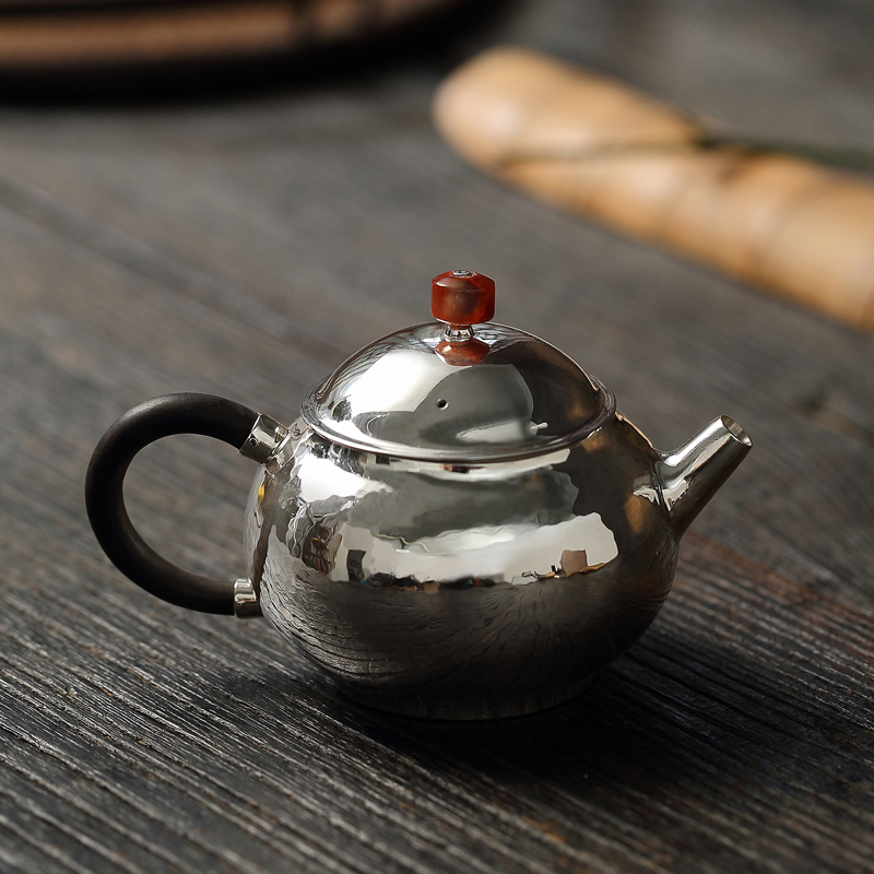 "Xun brother how 】 【 saybot silver pot teapot kettle household manual kung fu tea silver tea set
