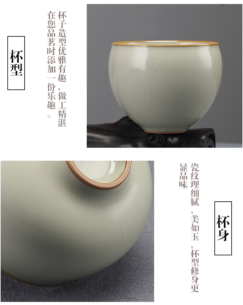 Jingdezhen kung fu tea set limit your up open cups can raise the master cup checking ceramic cup sample tea cup