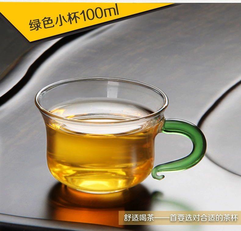 Master Cup Single Cup Uống Tea Belt Glass Cup Nhỏ Kung Fu Tea Set Single Puer Tea Cup Mini hộ gia đình - Trà sứ