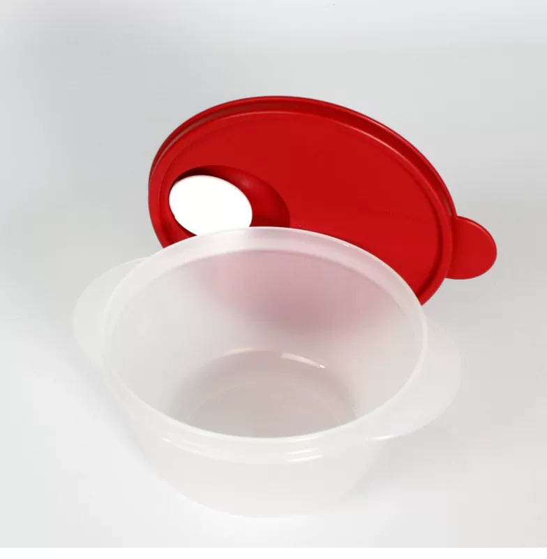 Spike Tupperware Chính hãng 600 / 800ml / 0,6 / 0,8L lít lò vi sóng bát tròn hộp lưu trữ hộp ăn trưa - Hộp cơm điện sưởi ấm hộp cơm hâm nóng lock&lock