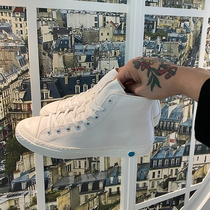 BROTHER new spring mens small white shoes Joker light foot board shoes Japanese retro casual high canvas shoes