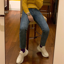 BROTHER Spring and Autumn Mens Stretch Slim Casual Pencil Pants Korea 21ss Basic Rags Jeans Tide