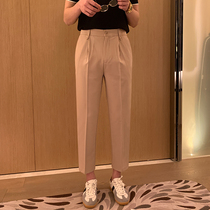 South Korea Spring Men Little Digital Leisure Pants Young Popular Short Little Patient Little Patient Nine Pants Men