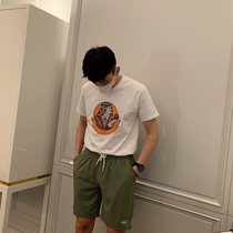 BROTHER Personality Character Printed Round Neck Half Sleeve T-shirt Men Summer Vintage American 120g Soft Short Sleeve Men Tide