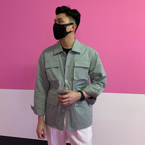 South Korea new spring and autumn light man beam middle long coat 2022 popular leap - up temperament hunting jacket male