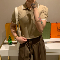 BROTHER summer mens lapel knitwear short sleeves popular youth cotton thread breathable and comfortable POLO Paul shirt T-shirt