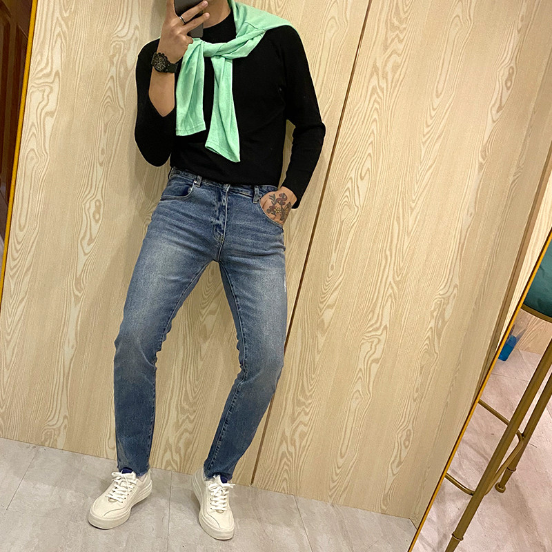 Four seasons round neck T-shirt sunscreen clothing men's Korean light familiar style all-match comfortable thin section breathable long-sleeved top men's tide