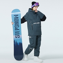 High End Small Crowdprofessional Blue Pink Purple Ski Suit Suit Men And Women Single Veneers Double Board Waterproof Ski Pants Winter