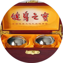 304 stainless steel hollow ring tone Baoding iron ball fitness ball middle-aged and elderly health care ball handball palm recovery massage