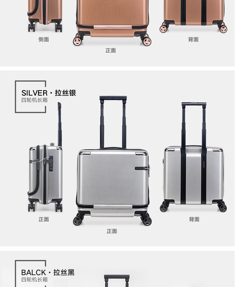 Samsonite Samsonite Xe đẩy Case DC0 Du lịch Hành lý Kinh doanh nội trú Hộp du lịch Universal Wheel vali sakos