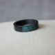 Nhẫn gỗ đàn hương ngọc lam nhẫn cưới tùy chỉnh thủ công vân tay 925 sterling bạc đôi nhẫn nữ chữ trên nhẫn nhẫn