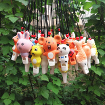  Whistle necklace Ceramic cartoon animal whistle Kindergarten holiday gift stall childrens toy Birthday gift