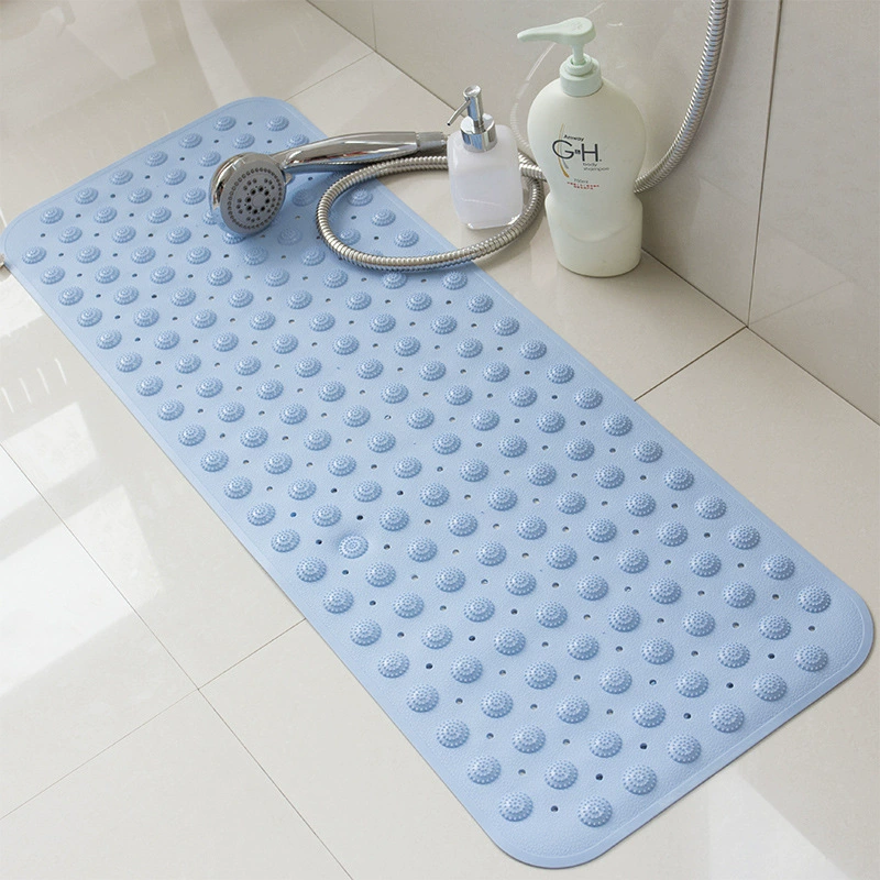 PVC phòng tắm mat với hút cốc massage chân pad bồn tắm vòi hoa sen tắm nhà vệ sinh phòng tắm thảm trượt sàn dày - Thảm sàn