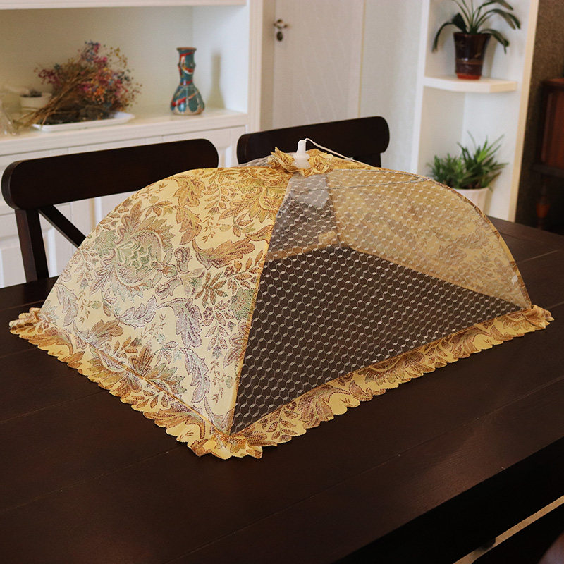 Meal cover Dish cover Foldable table cover Leftover food cover Fly-proof cover Mesh bowl cover