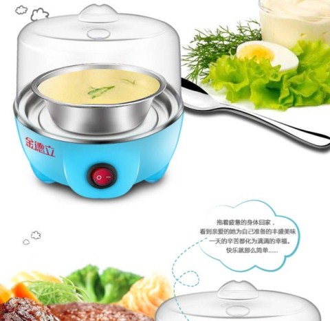 noi hap Máy đánh trứng đa năng hấp nhà máy inox đôi máy sữa nóng tự động tắt nguồn - Nồi trứng ca nấu đa năng